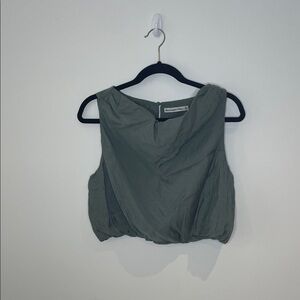 Abercrombie and Fitch Sage Green Crop Top